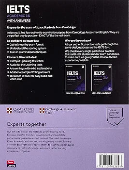 Cambridge English - IELTS 16 Academic: Authentic Examination Papers from Cambridge English Language Assessment Student's Book with Answers